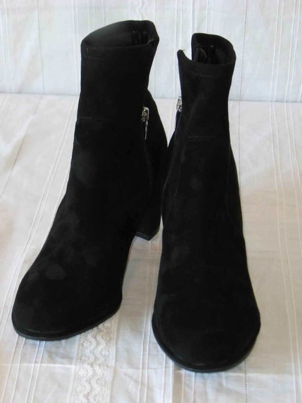 Marc Fisher Black Suede Booties